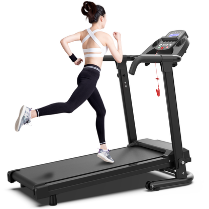 Foldable Treadmill for Home, APP Control & LED Display, 2.5HP Portable Treadmill with Handles