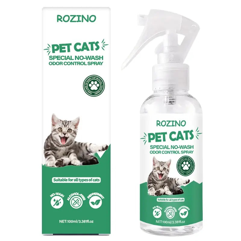 Green Power! ROZINO Cat Spray: Odor - Free & All - Natural