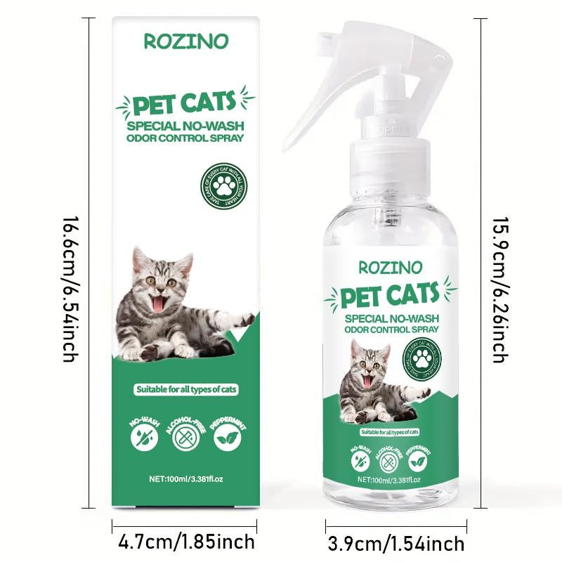 Green Power! ROZINO Cat Spray: Odor - Free & All - Natural