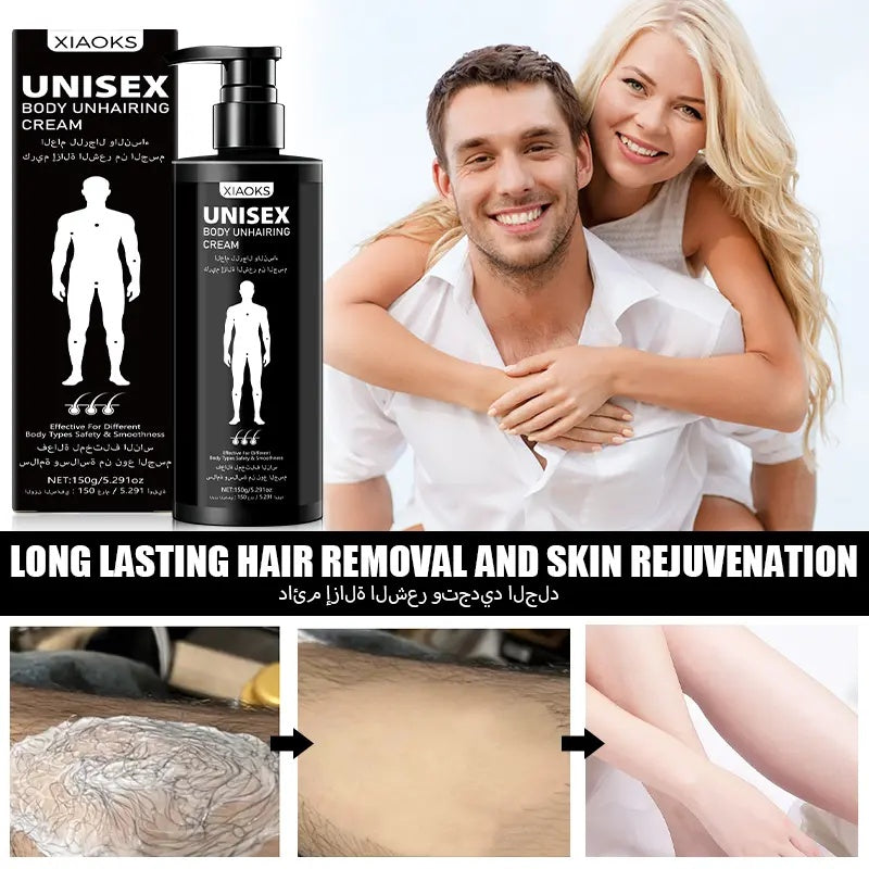 Rozino Coconut Oil Hair Removal Cream - Mild Formula for Easy Hair Removal - Gentle Wax for Sensitive Skin - 100g Container Body Care Cosmetic
