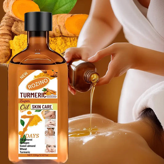Rozino Turmeric Oil Super Skin Care Formula 100g Unisex 7 Days Benefits for Skin Health Natural Ingredients